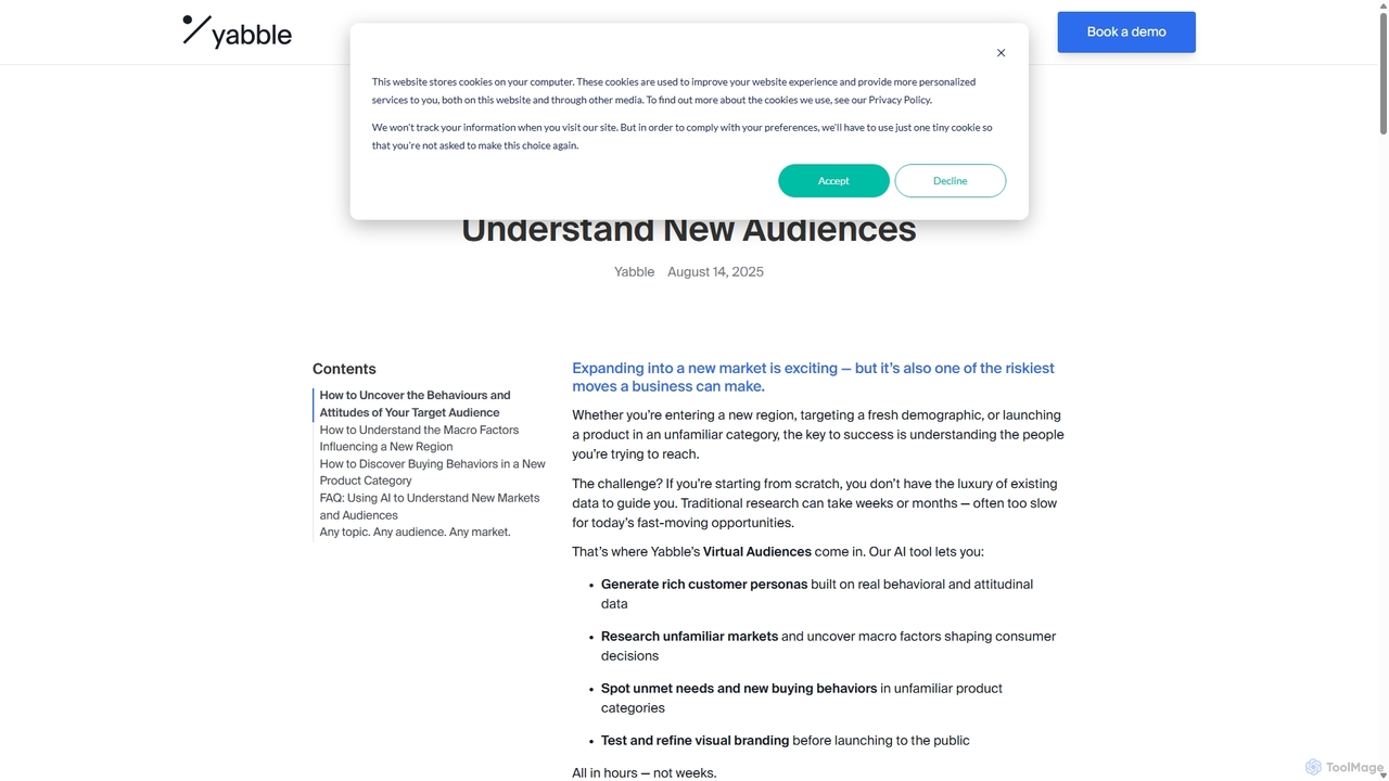 How AI Can Help You Understand New Audiences for Yabble
