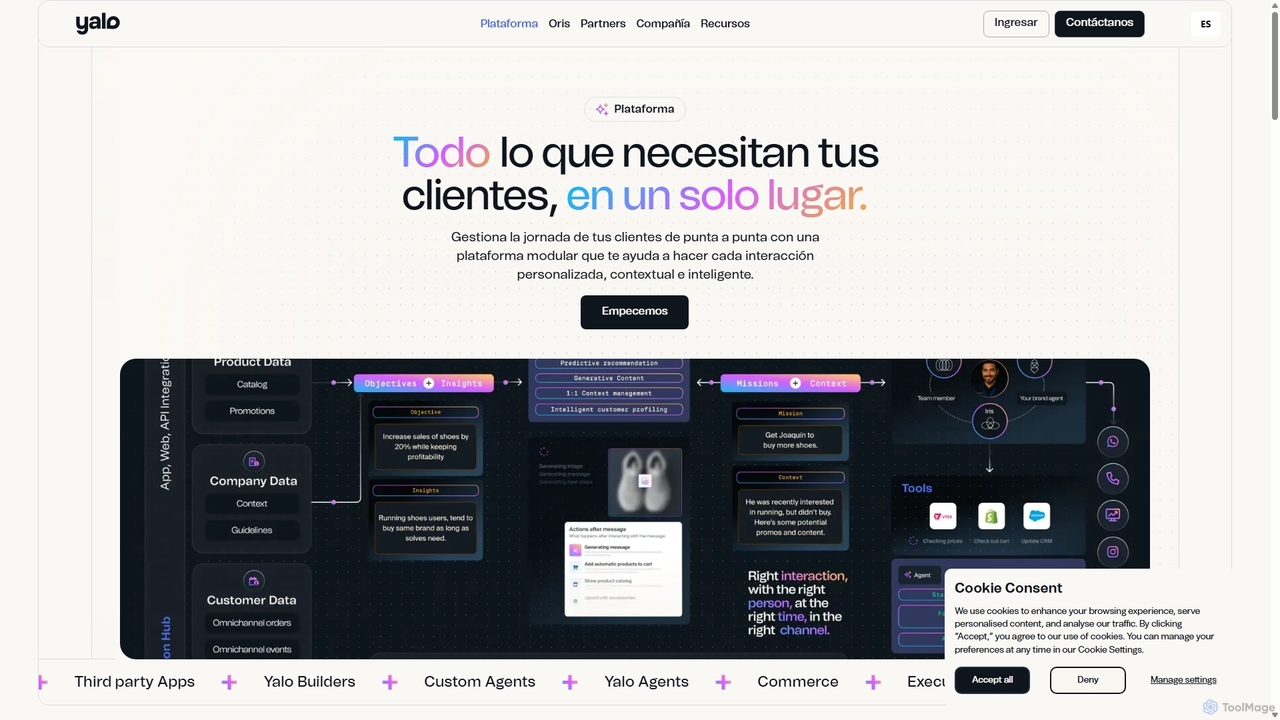 Plataforma con IA para marketing, comercio y servicio | Yalo for Yalo