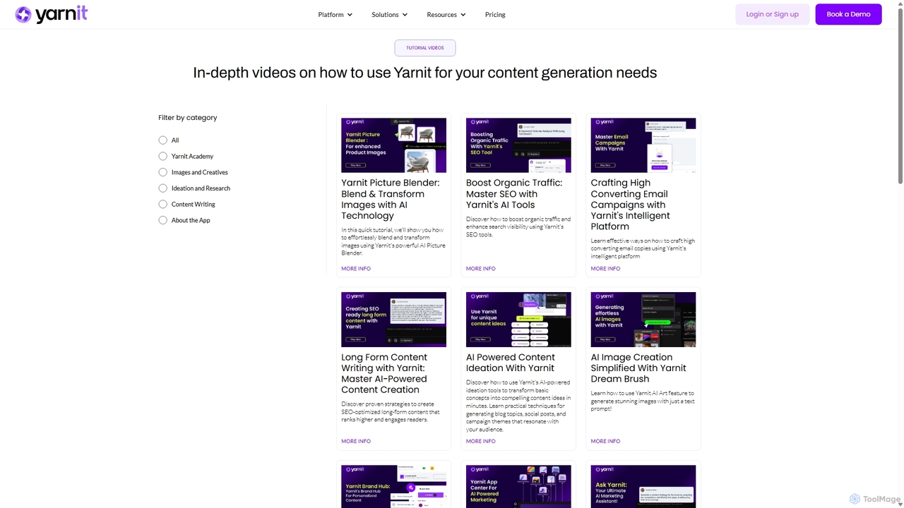 AI Marketing Platform Tutorials | Yarnit for Yarnit