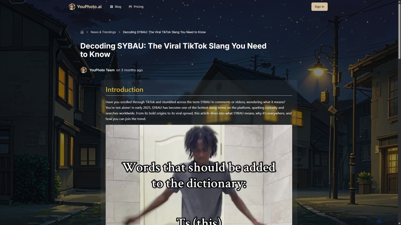 Decoding SYBAU: The Viral TikTok Slang You Need to Know for Youphoto