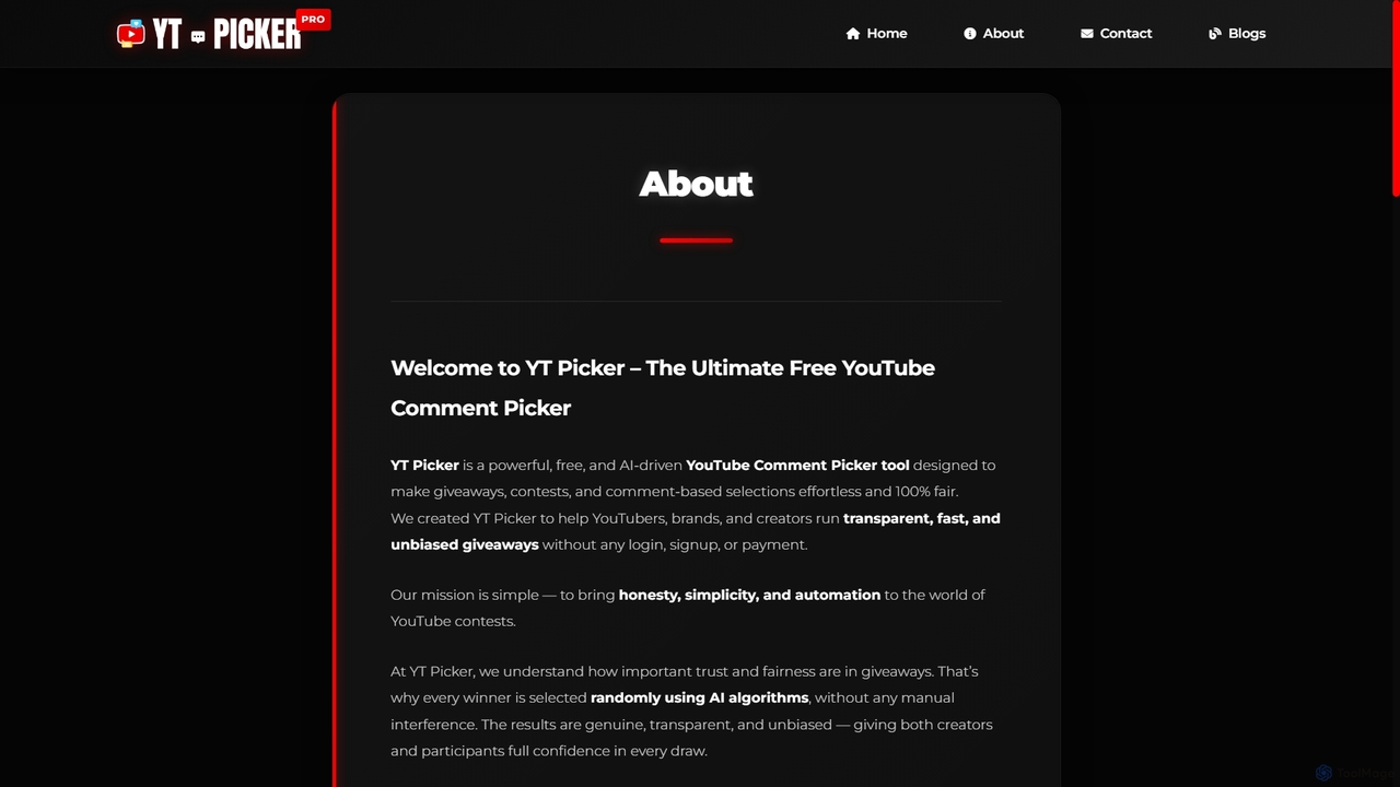 Welcome to YT Picker – The Ultimate Free YouTube Comment Picker for Ytpicker