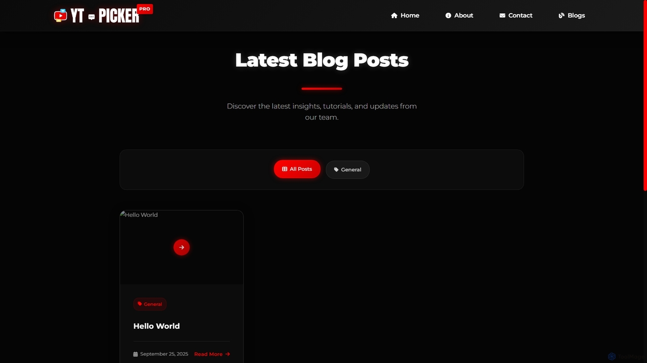 Blog for Ytpicker
