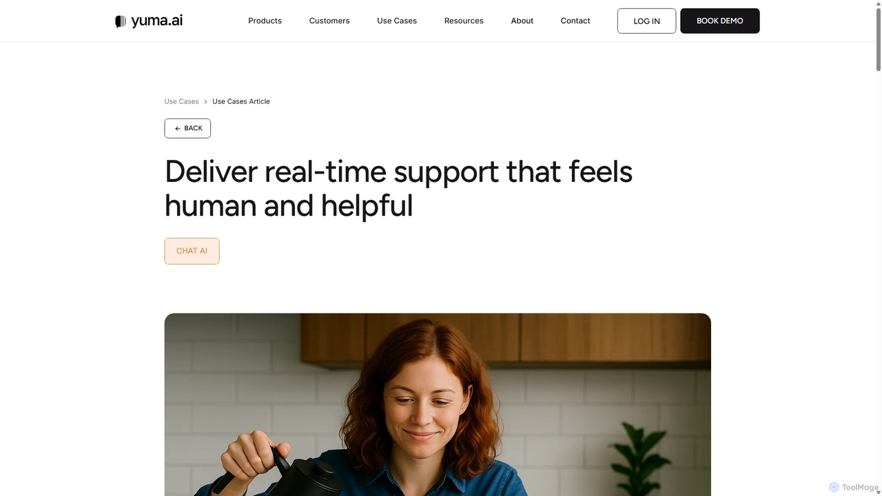 Deliver real-time support that feels human and helpful for Yuma