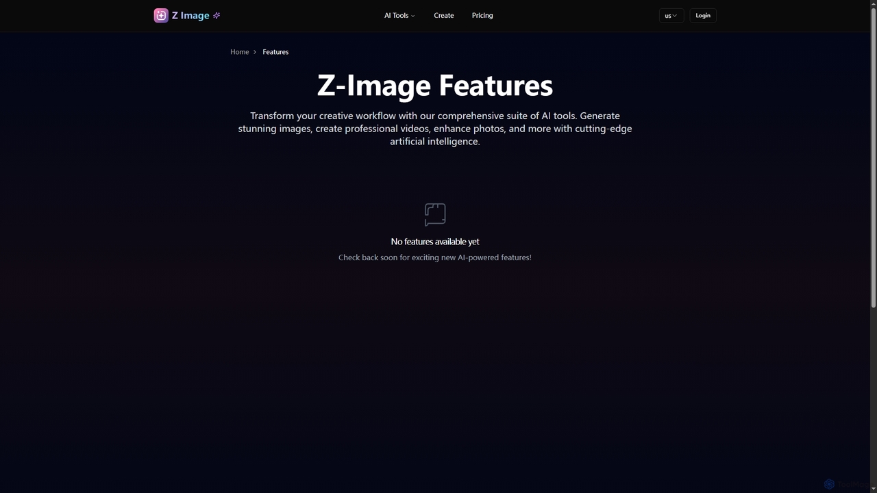 Z-Image Features - AI Image & Video Generation Tools for Z-Image