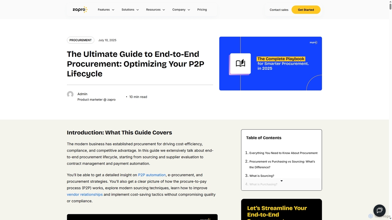 Ultimate Procurement Guide: P2P Lifecycle 101 for Zapro