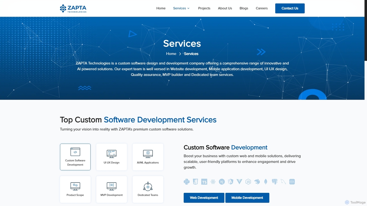 Services | ZAPTA Technologies for Zaptatech