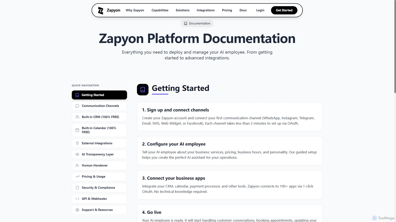 Zapyon - AI Employee Platform | Automate Business Operations 24/7 for Zapyon