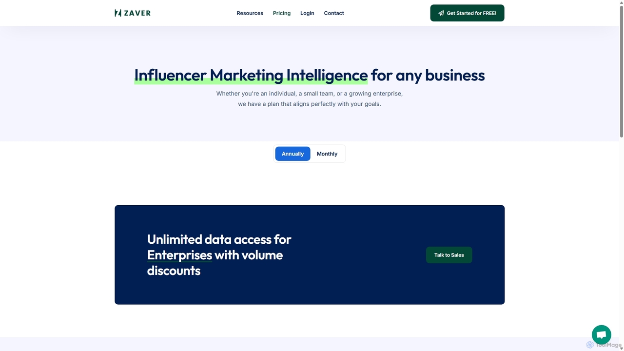 Pricing - Zaver for Zaver