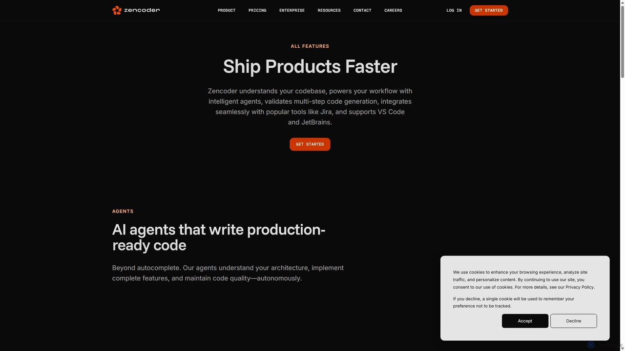 Features | Zencoder – The AI Coding Agent for Zencoder