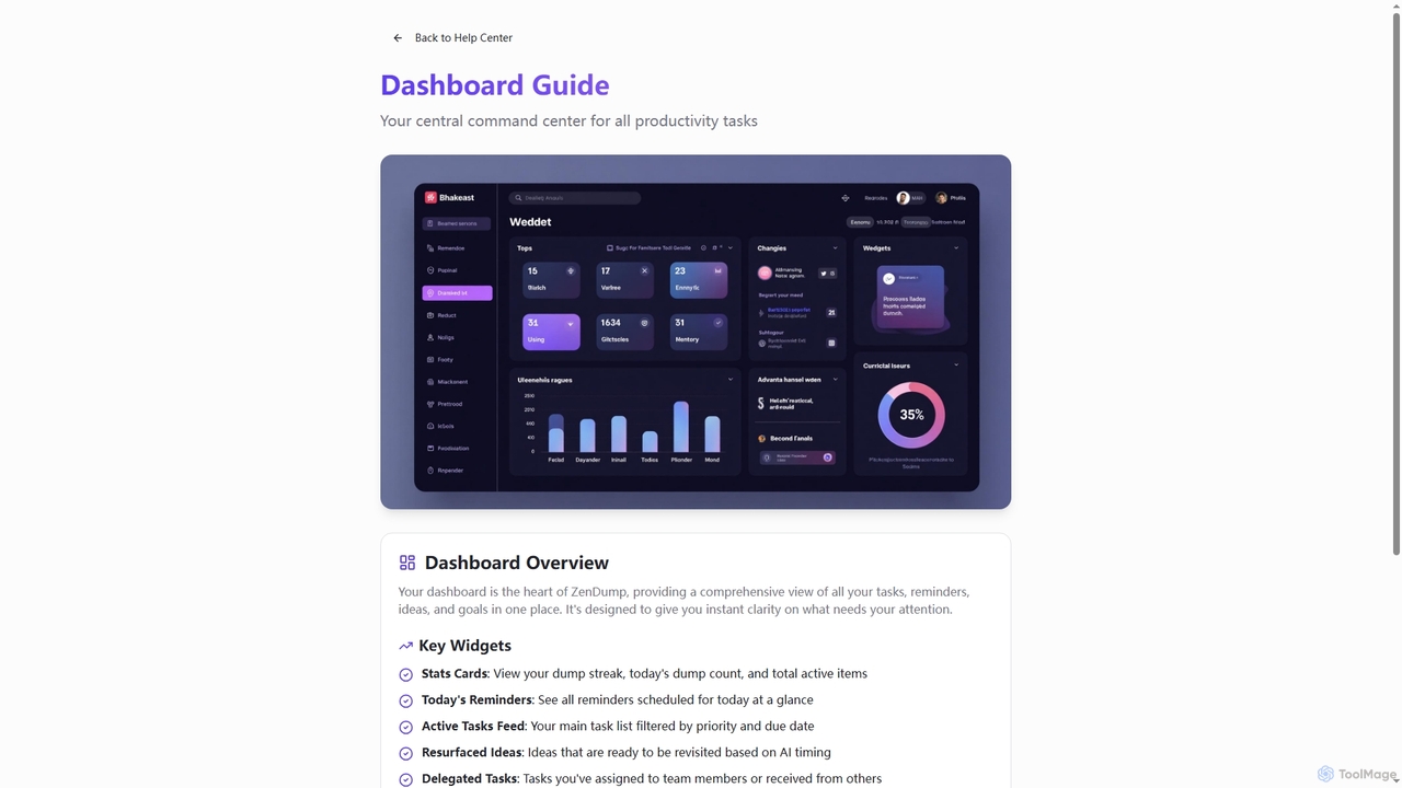 ZenDump - AI-Powered Brain Dump & Task Manager | Capture & Organize in Seconds for ZenDump