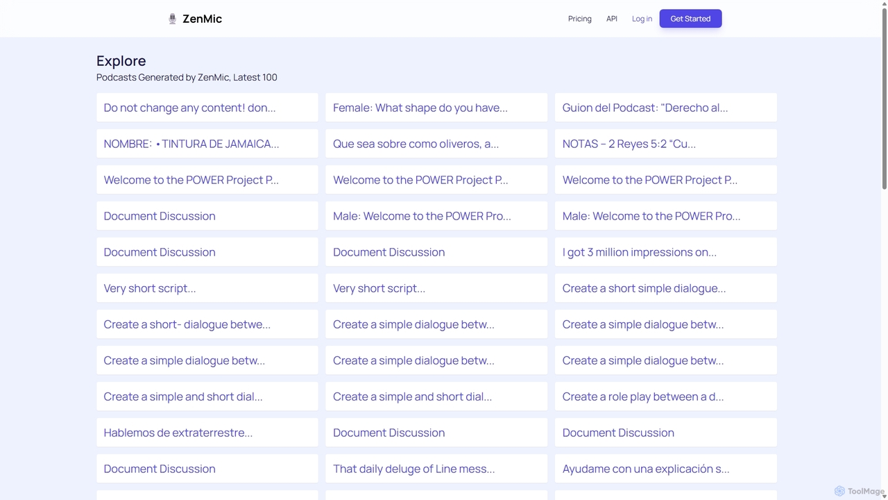 Explore AI Generated Podcast for ZenMic