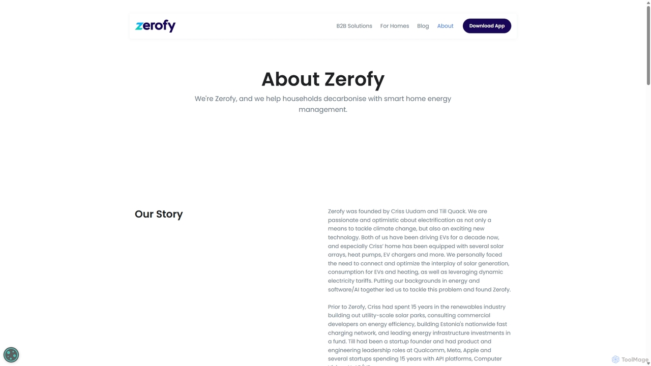 About us for Zerofy