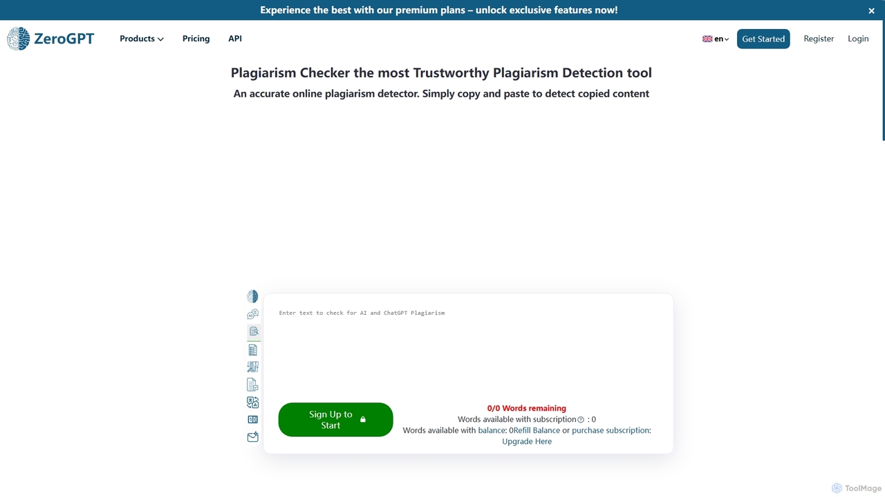 Plagiarism Checker Online for ZeroGPT