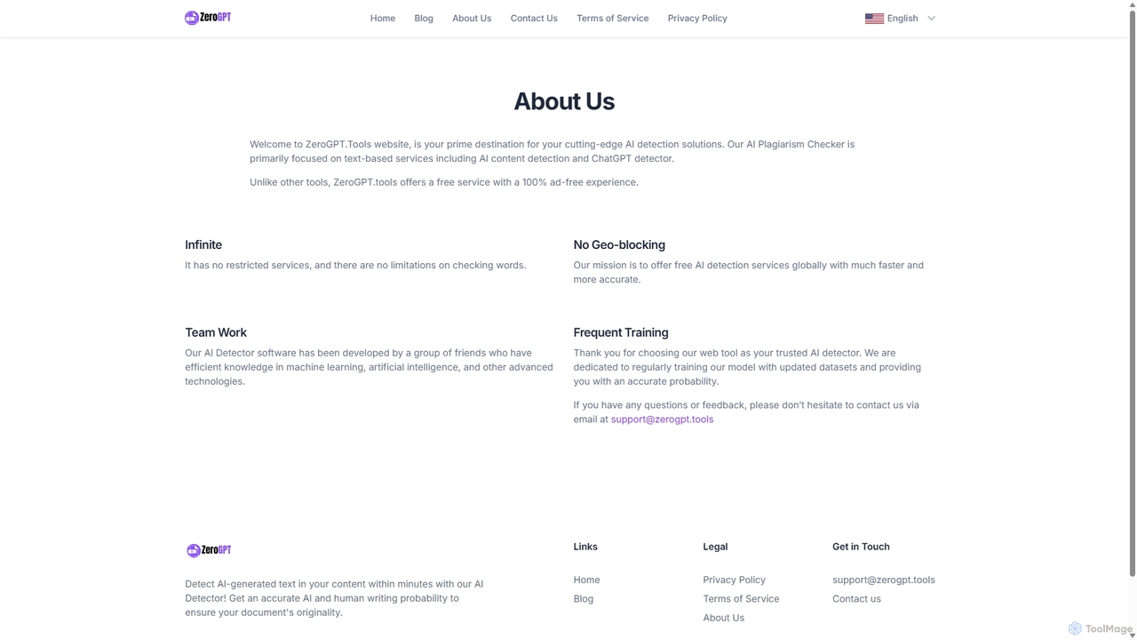 About us - ZeroGPT for ZeroGPT