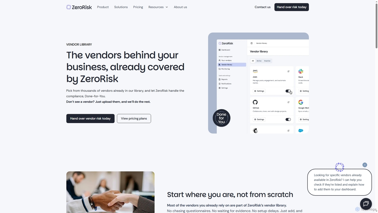 Vendor Risk Management Library | ZeroRisk for ZeroRisk