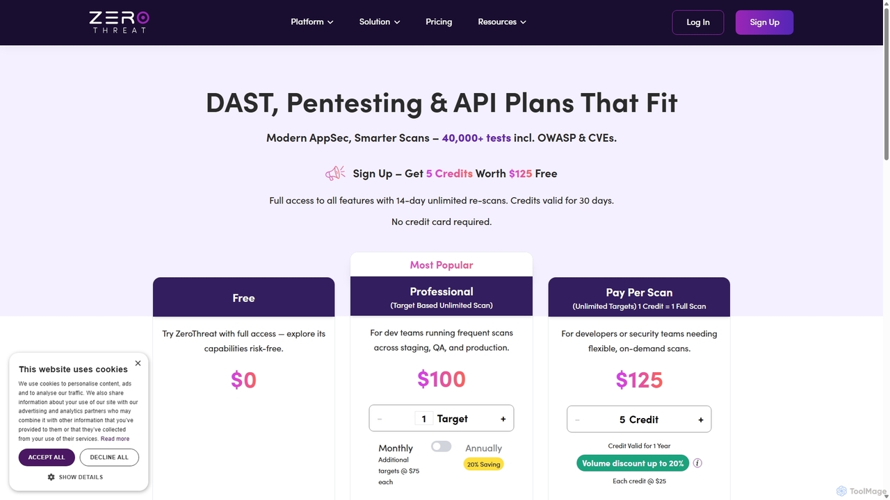 ZeroThreat Pricing – Choose Your Security Plan for Zerothreat