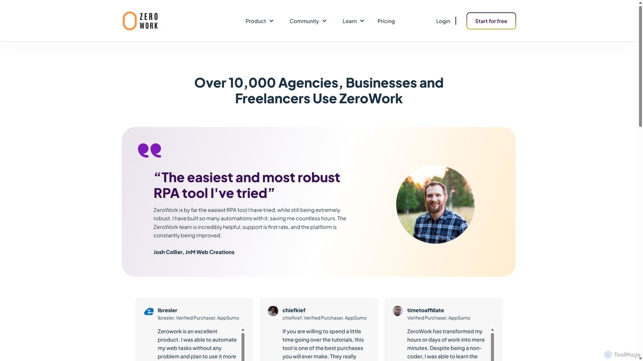 Reviews for ZeroWork