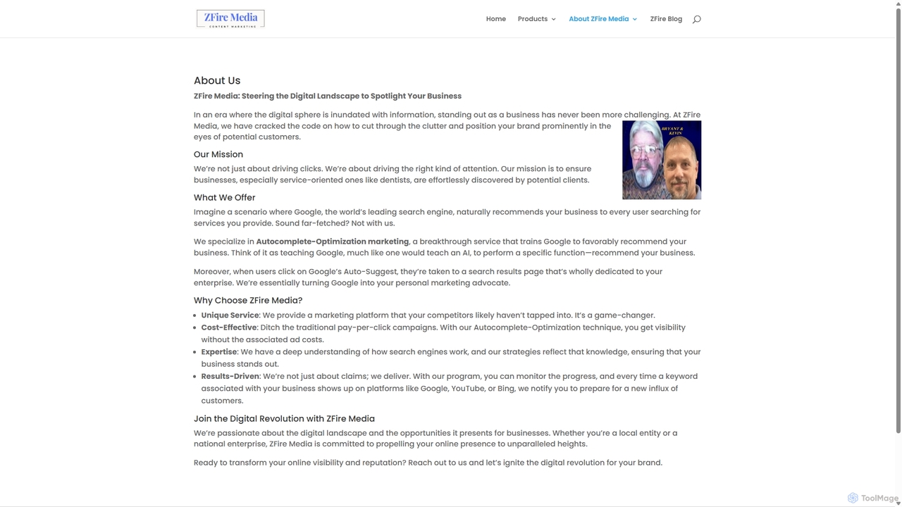 About ZFire Media - ZFire Media for ZFire Media