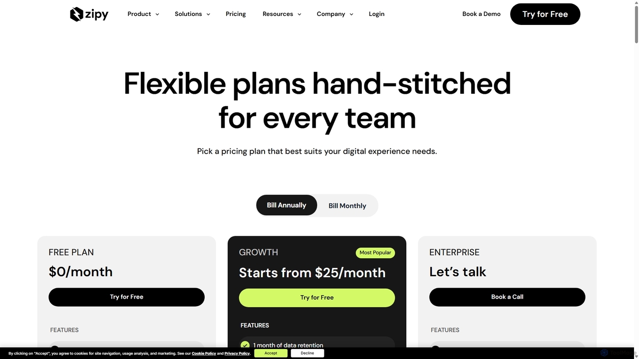 Plans and Pricing | Find the right Plan and Pricing for Zipy