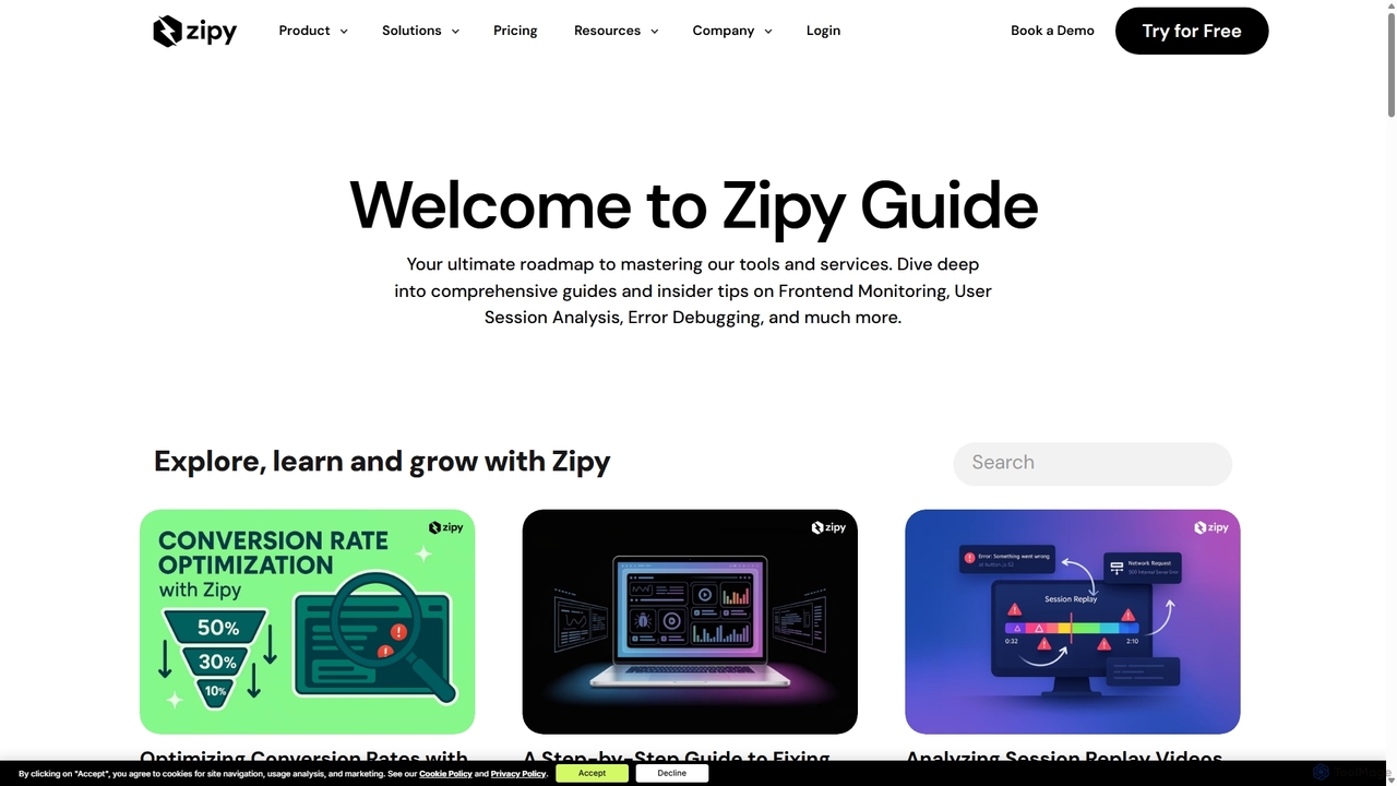 Guide | Explore and learn Zipy for Zipy