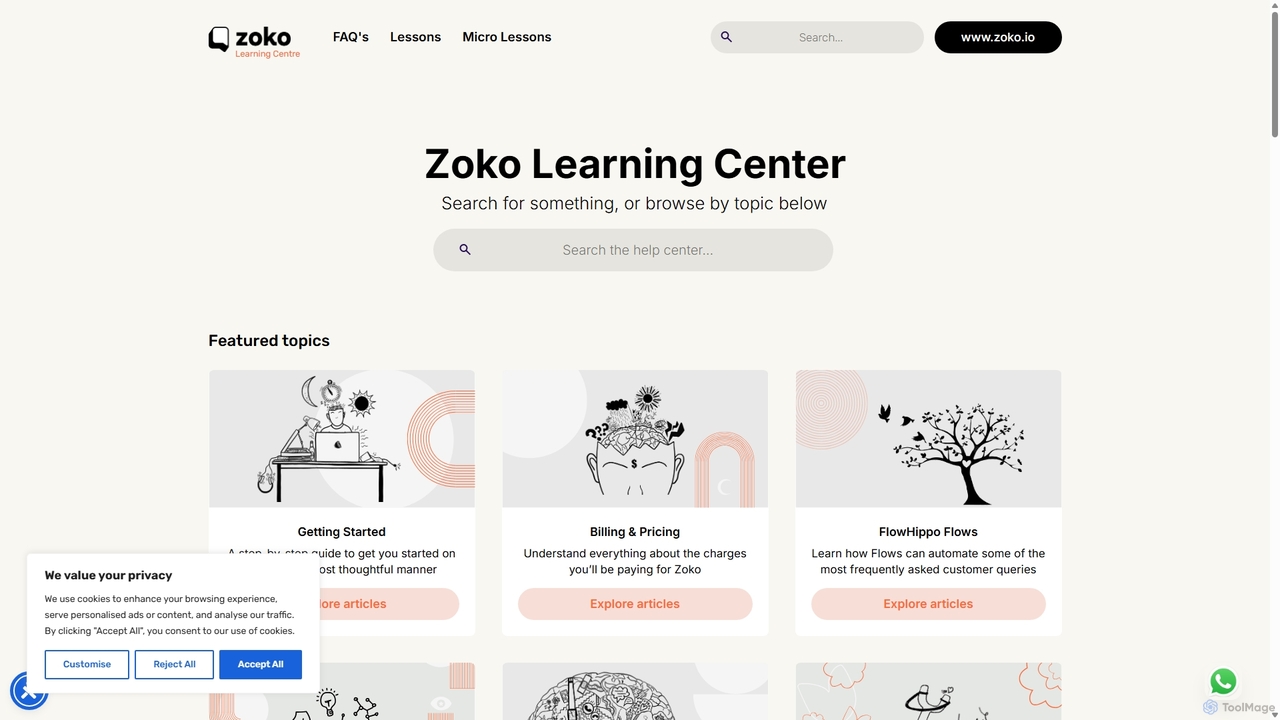 Zoko Learning for Zoko