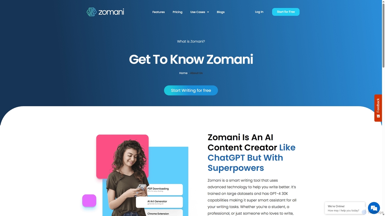 About Us for Zomani