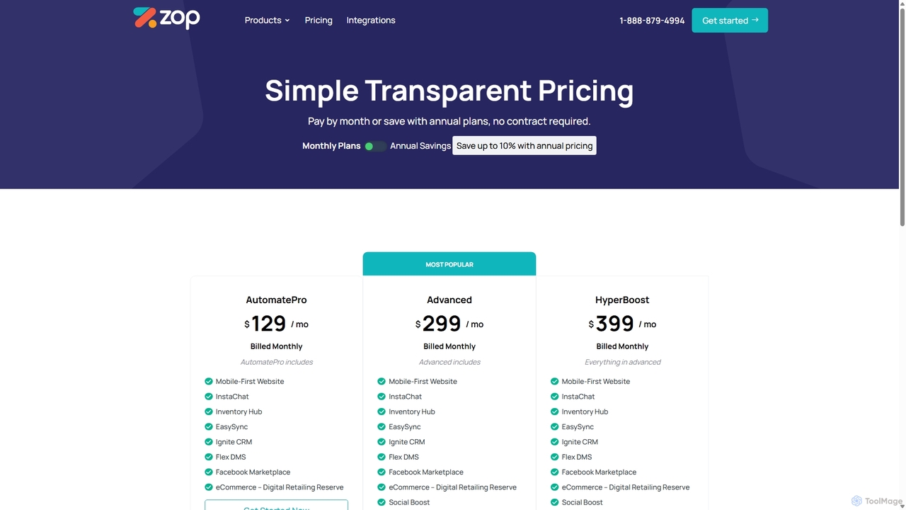 Pricing - Website Design & Development Company for Zopmedia
