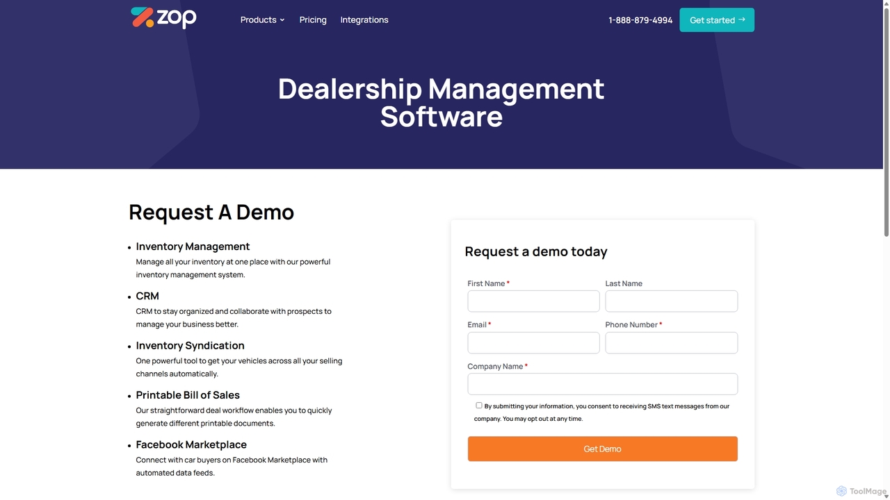 Request A Demo - Website Design & Development Company for Zopmedia