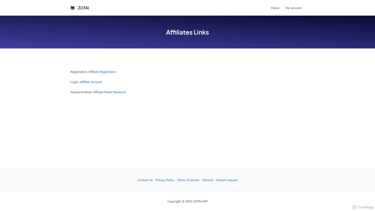 Affiliates Links – ZOTAI for ZotAI