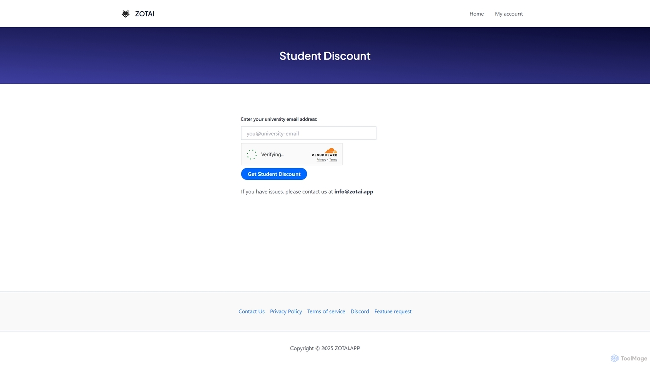 Student Discount – ZOTAI for ZotAI