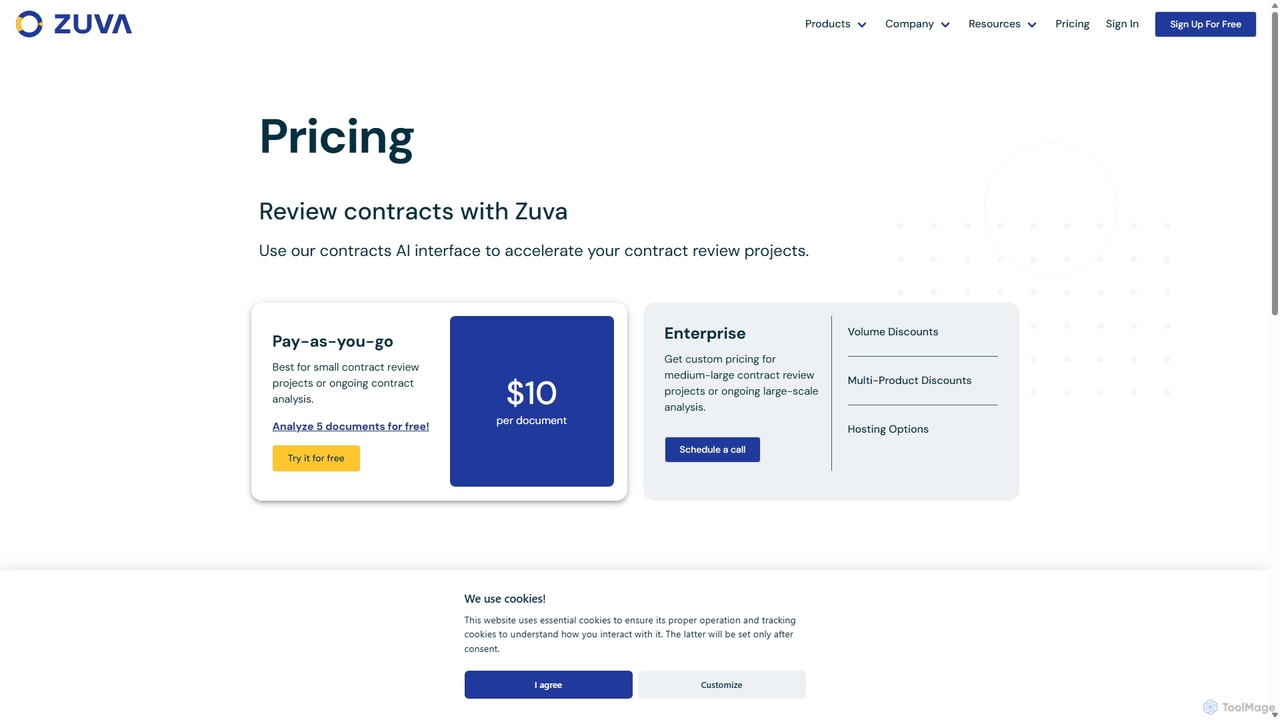 Pricing | Zuva for Zuva