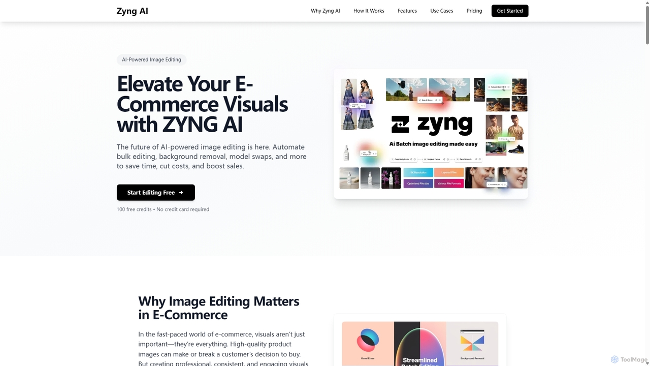 Elevate Your E-Commerce Visuals with ZYNG AI – AI-Powered Image Editing for Zyng AI