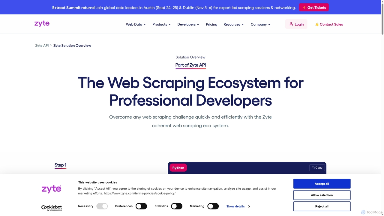 Zyte API - Your All-in-one Web Scraping Tool for Zyte