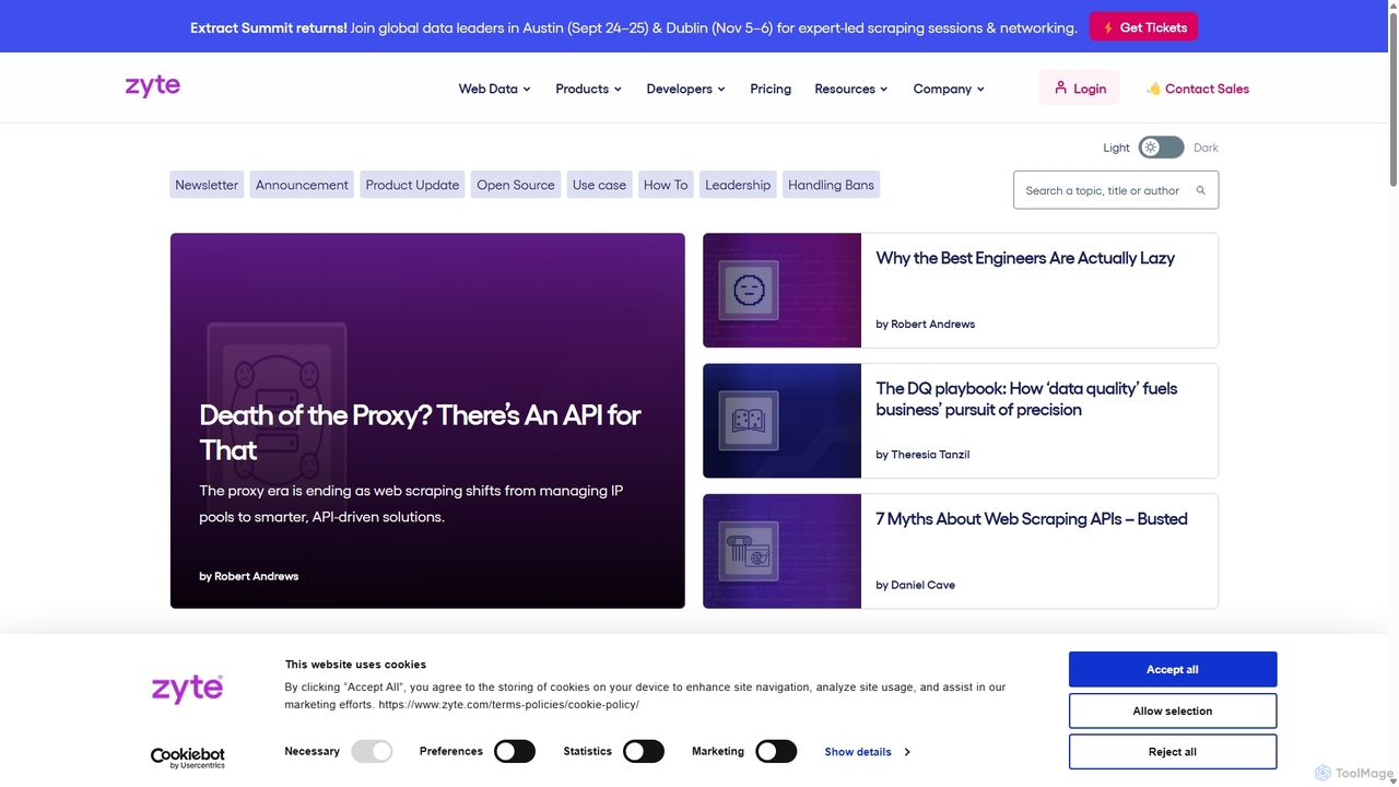Web Scraping Blog | Stay Updated with Zyte for the Latest in Web Scraping and Data Extraction for Zyte